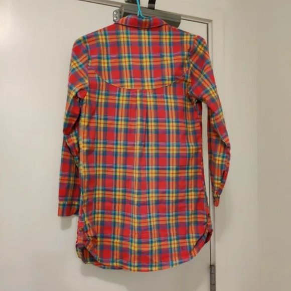 Pink Plaid Long Shirt - Picture 2 of 4